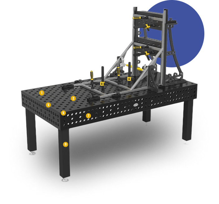 Siegmund unique welding tables for industrial metalworking precision